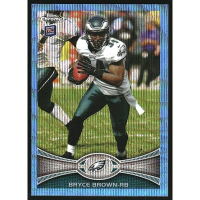 2012 Topps Chrome Blue Wave Refractors #BW173 Bryce Brown