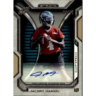 2012 Topps Strata Rookie Autographs Gold #RAJH Jacory Harris
