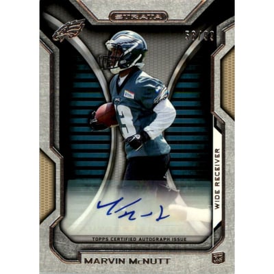 2012 Topps Strata Rookie Autographs Gold #RAMM Marvin McNutt