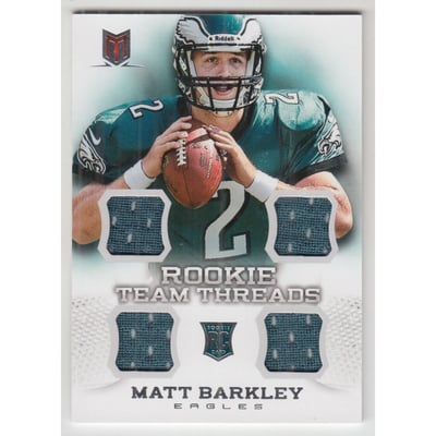 2013 Momentum Rookie Team Threads Quad Materials #15 Matt Barkley