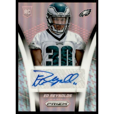 2014 Panini Prizm Rookie Autographs Prizms Pink #ARER Ed Reynolds/100