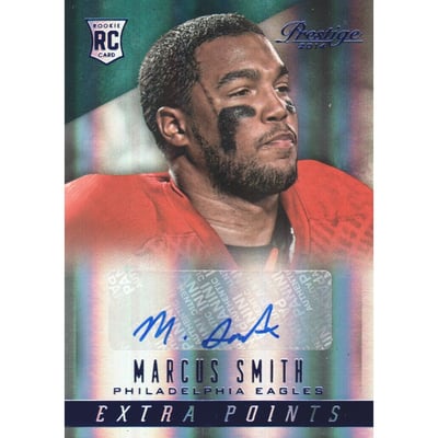 2014 Prestige Extra Points Blue Autographs #268 Marcus Smith
