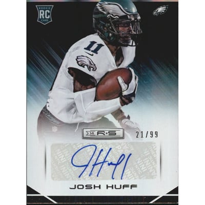 2014 Rookies and Stars Rookie Autographs Longevity Holofoil #155 Josh Huff/99