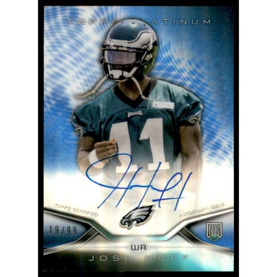 2014 Topps Platinum Autographs Blue Refractors #20 Josh Huff