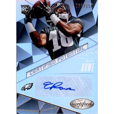 2015 Certified Potential Autographs Mirror Silver #CPER Eric Rowe/150