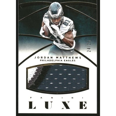 2015 Panini Luxe Memorabilia Prime #81 Jordan Matthews/25
