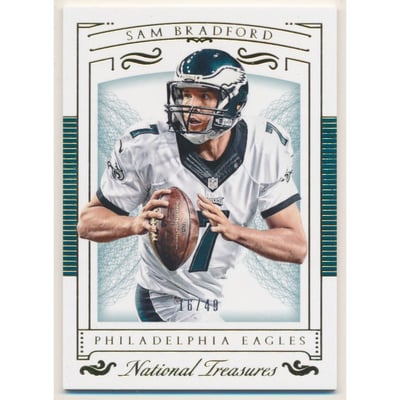 2015 Panini National Treasures Gold #16 Sam Bradford