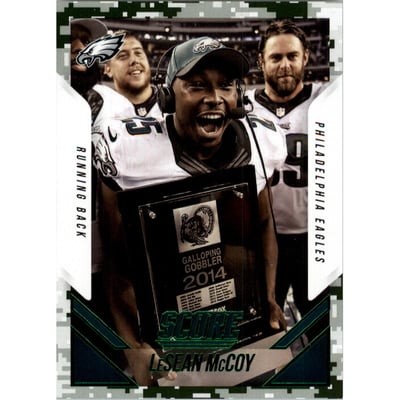2015 Score Photo Variations Green Camo #198 LeSean McCoy