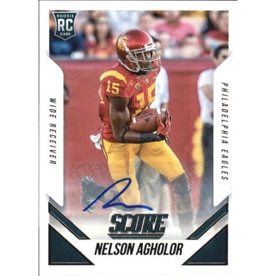 2015 Score Rookie Autographs #406 Nelson Agholor