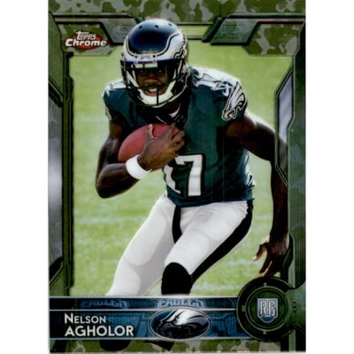 2015 Topps Chrome Mini Camo Refractors #146 Nelson Agholor