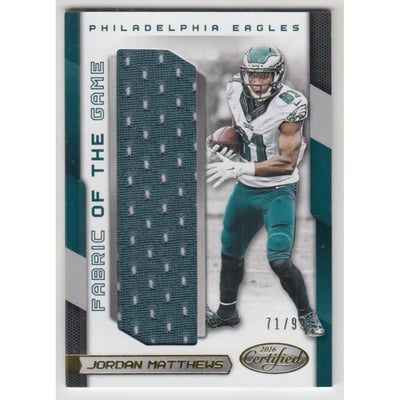 2016 Certified Fabric of the Game #53 Jordan Matthews/99
