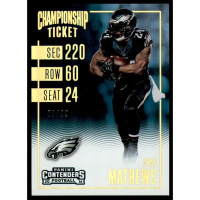 2016 Panini Contenders Championship Ticket #8 Ryan Mathews