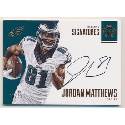 2016 Panini Encased Reserve Signatures #23 Jordan Matthews/35