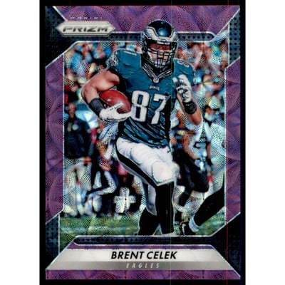 2016 Panini Prizm Prizms Purple Scope #97 Brent Celek