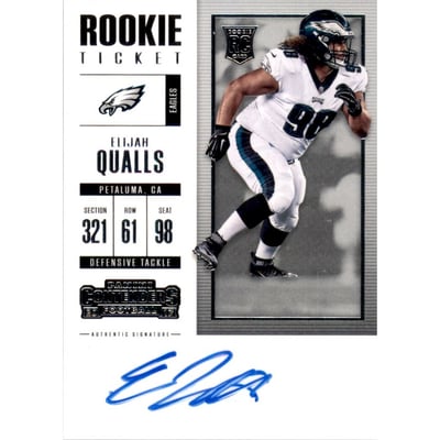 2017 Panini Contenders #143 Elijah Qualls AU RC