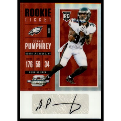 2017 Panini Contenders Optic Red #147 Donnel Pumphrey AU/75