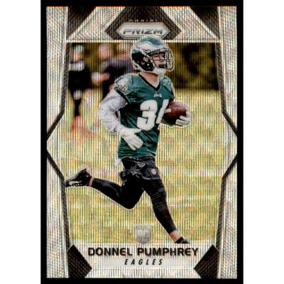 2017 Panini Prizm Prizms Blue Wave #217 Donnel Pumphrey