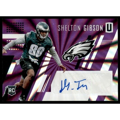 2017 Panini Unparalleled Rookie Autographs Purple #218 Shelton Gibson/99