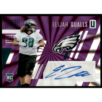 2017 Panini Unparalleled Rookie Autographs Purple #246 Elijah Qualls/99