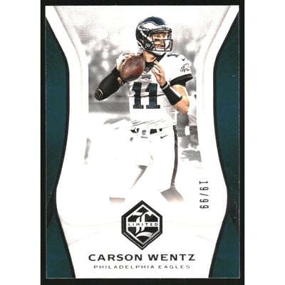 2018 Limited Silver Spotlight #79 Carson Wentz