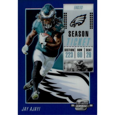 2018 Panini Contenders Optic Blue #22 Jay Ajayi