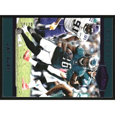 2018 Panini Plates and Patches Purple #157 Jay Ajayi