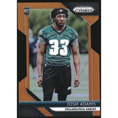 2018 Panini Prizm Prizms Orange #296 Josh Adams