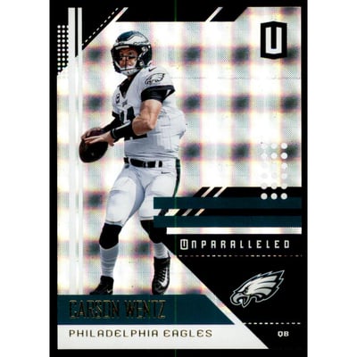 2018 Panini Unparalleled Superplaid #157 Carson Wentz