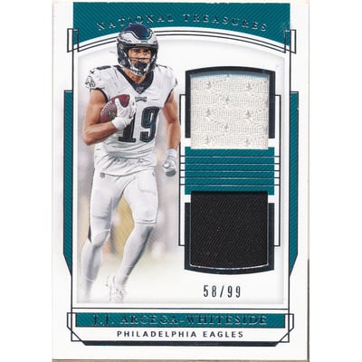 2019 Panini National Treasures Rookie Dual Materials #15 J.J. Arcega-Whiteside