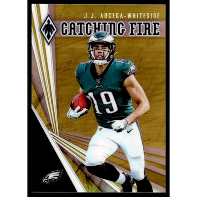 2019 Panini Phoenix Catching Fire Yellow #7 JJ Arcega-Whiteside