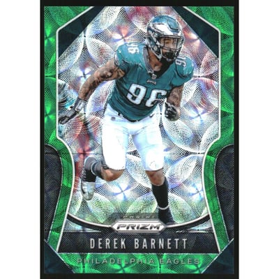 2019 Panini Prizm Prizms Green Scope #59 Derek Barnett