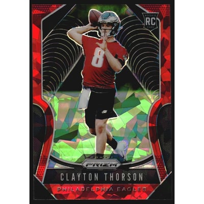 2019 Panini Prizm Prizms Red Ice #310 Clayton Thorson