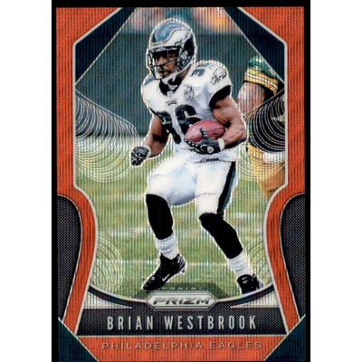 2019 Panini Prizm Prizms Red Wave #50 Brian Westbrook