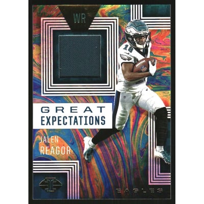 2020 Panini Illusions Great Expectations Relics #25 Jalen Reagor