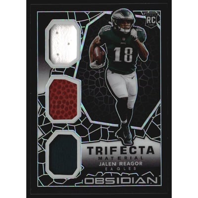 2020 Panini Obsidian Trifecta Materials #8 Jalen Reagor