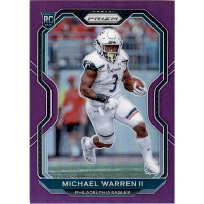 2020 Panini Prizm Prizms Purple #345 Michael Warren II