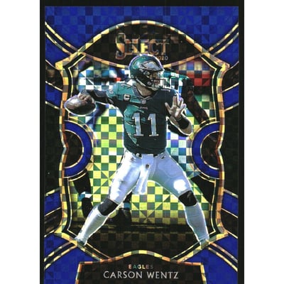 2020 Select Prizm Blue #17 Carson Wentz