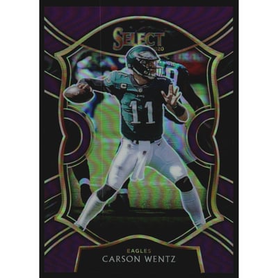 2020 Select Prizm Purple #17 Carson Wentz