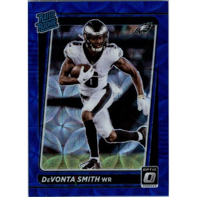 2021 Donruss Optic Blue Scope #205 DeVonta Smith RR