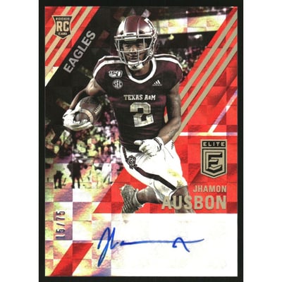 2021 Elite Rookie Autographs Red #18 Jhamon Ausbon/75