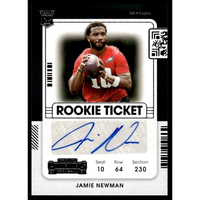 2021 Panini Contenders #300 Jamie Newman AU RC
