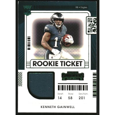 2021 Panini Contenders Rookie Ticket Swatches #39 Kenneth Gainwell