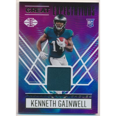 2021 Panini Illusions Great Expectations Materials #37 Kenneth Gainwell