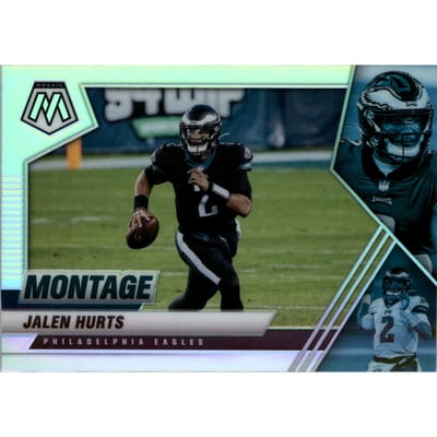 2021 Panini Mosaic Montage Silver #9 Jalen Hurts