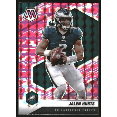 2021 Panini Mosaic Mosaic Camo Pink #160 Jalen Hurts