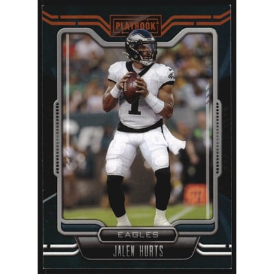 2021 Panini Playbook Orange #69 Jalen Hurts