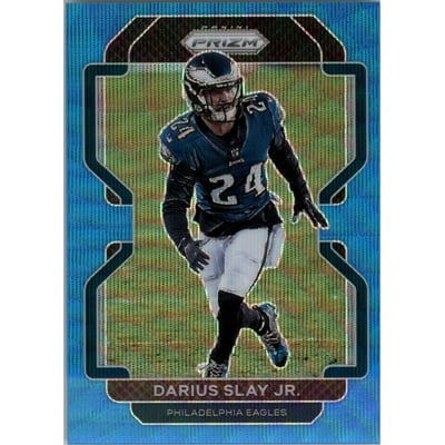 2021 Panini Prizm Prizms Blue Wave #224 Darius Slay Jr.