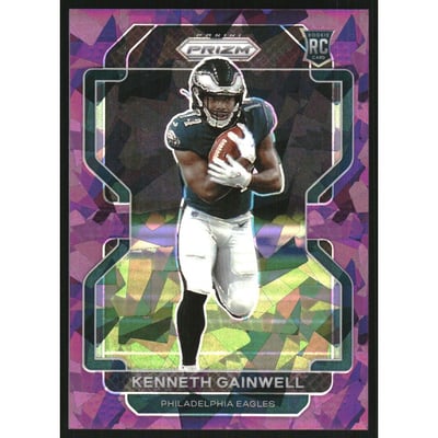 2021 Panini Prizm Prizms Purple Ice #369 Kenneth Gainwell