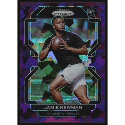2021 Panini Prizm Prizms Purple Ice #397 Jamie Newman