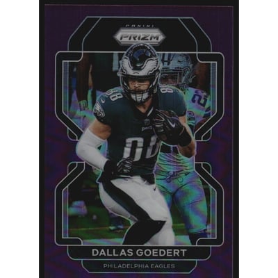 2021 Panini Prizm Prizms Purple #220 Dallas Goedert
